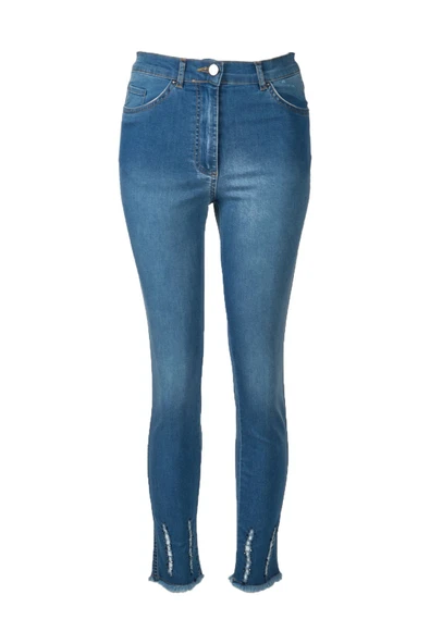 Seleste Yüksek Bel Dar Paça Minimalist Kadın Jean Pantolon - Günlük Şıklık ürün görseli 1