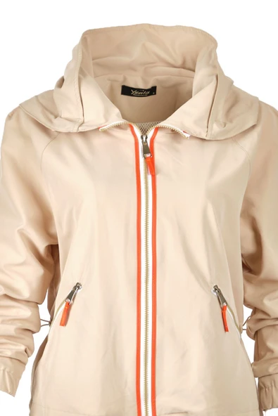 Ysatis Oversize Kapüşonlu Kadın Ceket - Minimalist Tasarım - Resim 3