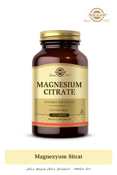 Solgar Magnesium Citrate 60 Tablet ürün görseli 1