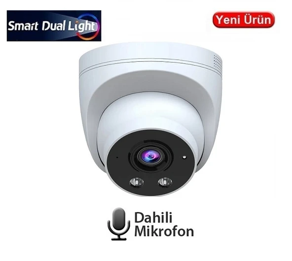 EZCOOL EZ-1115IPS 5MP 2.8MM SMART DUAL SESLI POE  IP DOME KAMERA ürün görseli 1