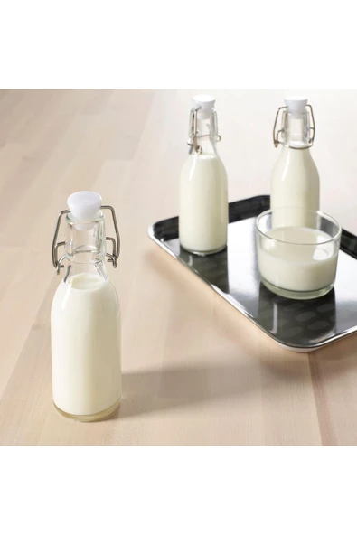 IKEA 3 Adet Cam-Vakumlu Su Şişesi MeridyenDukkan 15 cl Sos-Yağ Şişesi ürün görseli 1