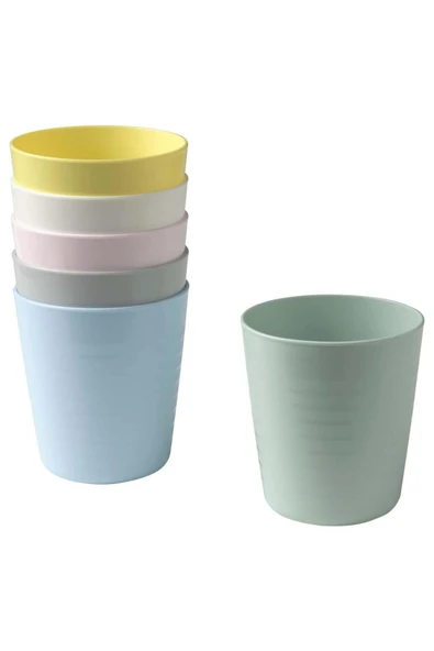 IKEA Kalas Bardak Seti Pastel Tonlar 6 Adet 230 Ml 00461379 ürün görseli 1