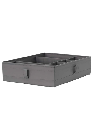 IKEA Bölmeli Kutu Koyu Gri 44x34x11 Cm ürün görseli 1