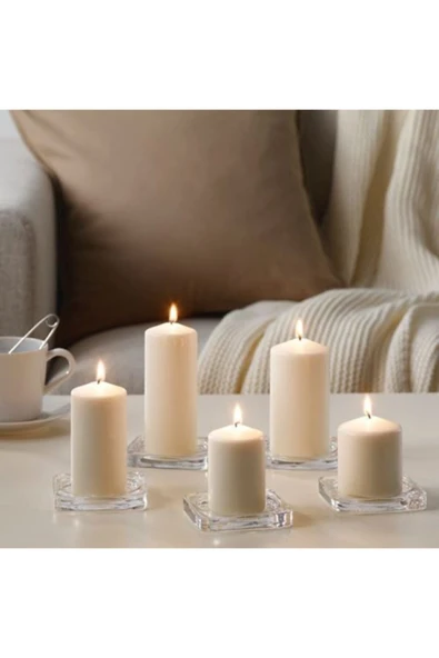 IKEA Fenomen Blok Mum, Natürel 5 Li - Resim 2