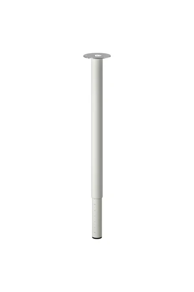IKEA OLOV Beyaz Ayarlanabilir Ayak 60-90 Cm Yükseklik Ayarlı Çelik Masa Çalışma Masası Ayağı 1 Adet ürün görseli 1