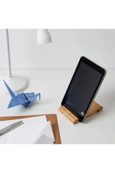 IKEA Bergenes Telefon Tablet Standı Bambu - Resim 2