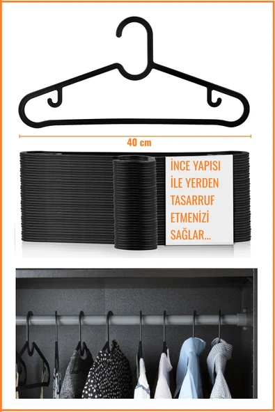 IKEA 30 Adet Elbise Askısı, Spruttig Askı - Resim 2