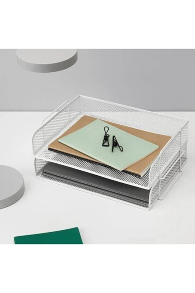 IKEA Drönjöns Evrak Rafı, Beyaz - Resim 5