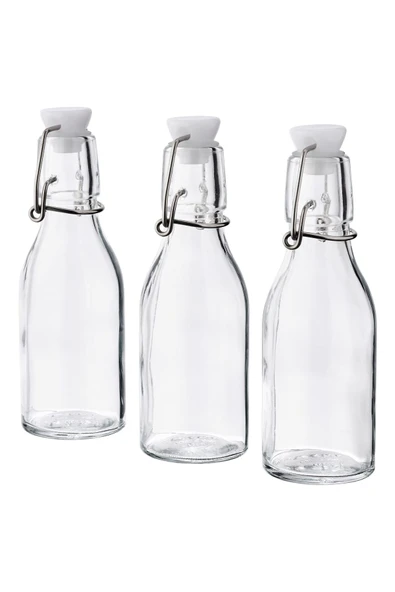 IKEA KORKEN su şişesi, cam, 15 cl, 3 adet ürün görseli 1