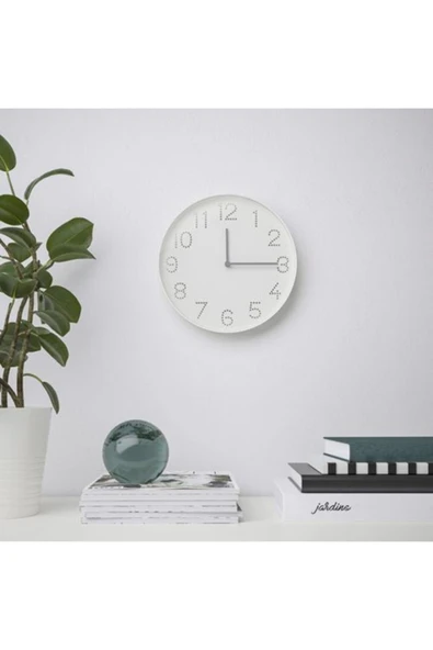 IKEA Duvar Saati Beyaz Renk Saat - Resim 2