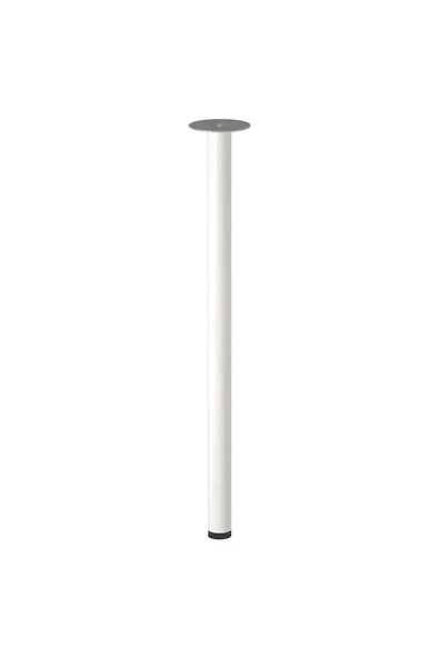 IKEA Tekli Adıls Beyaz 70 Cm Ayak Çelik Masa Ayağı Çalışma Masası Ayağı (# 646154698) Beyaz Masa Ayağı ürün görseli 1