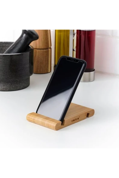 IKEA Bergenes Telefon Tablet Standı Bambu - Resim 3