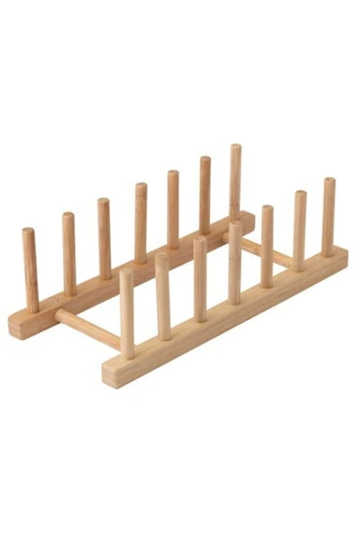 IKEA Ostbıt 27,5 Cm Bambu Tabaklık - Tabak Standı Ahşap ürün görseli 1