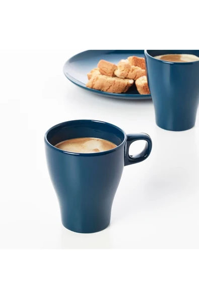 IKEA Fargrık 2 Adet Kupa Bardak Lacivert 205ml ürün görseli 1
