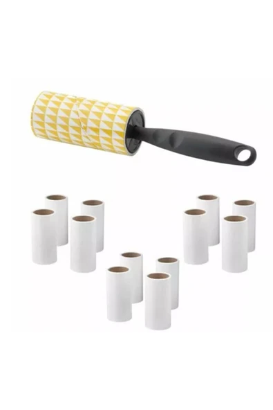 IKEA Bastis Kedi Köpek Tüy Toplama Rulosu + 12 Adet Yedek Rulo Bastıs-1rulo-3yedek ürün görseli 1