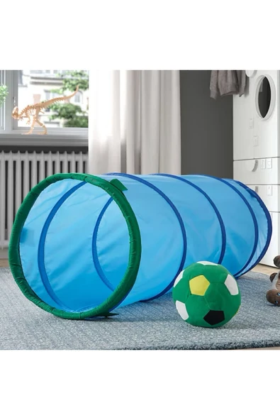 IKEA Dvargmas Oyun Tüneli - 126 Cm - Mavi / Yeşil ürün görseli 1