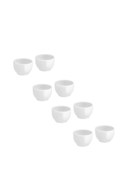 IKEA 8'li Set Kahvaltılık Yumurta Kabı Çap 5 cm İkea 8 Adet Porselen Yumurtalık Beyaz Yükseklik 3 Cm ürün görseli 1
