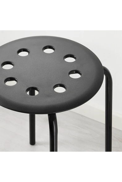 IKEA Marıus Tabure Siyah - Resim 5