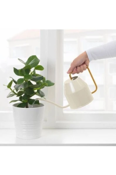 IKEA İKEA VATTENKRASSE sulama kabı, krem-altın rengi, 0.9 lt ürün görseli 1