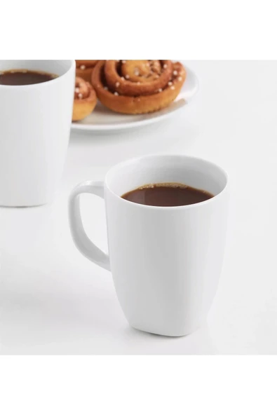 IKEA 4'lü Set Kuplu Çay Bardağı Yükseklik 11 Cm İkea 4 Adet Porselen Kahve Beyaz Bardak Hacim 300 ml ürün görseli 1