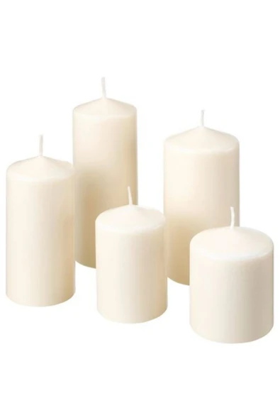 IKEA Fenomen Blok Mum, Natürel 5 Li ürün görseli 1