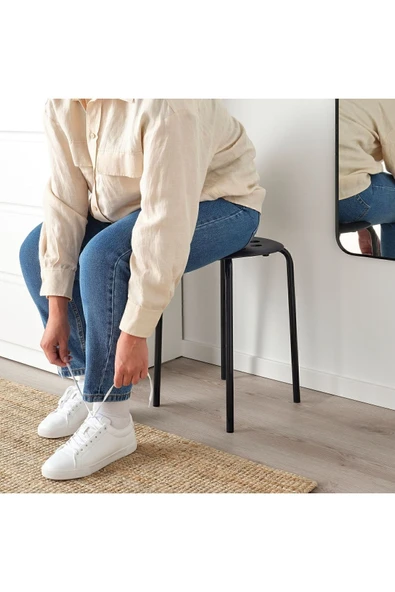 IKEA Marıus Tabure Siyah - Resim 7