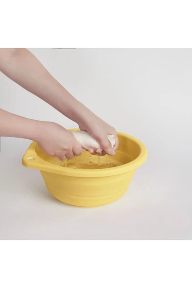 IKEA PEPPRIG katlanabilir leğen, sarı, 27 cm - Resim 2