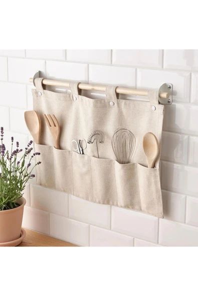IKEA Nereby Asılabilir Bölmeli Düzenleyici - Naturel - 60 X 45,5 Cm ürün görseli 1