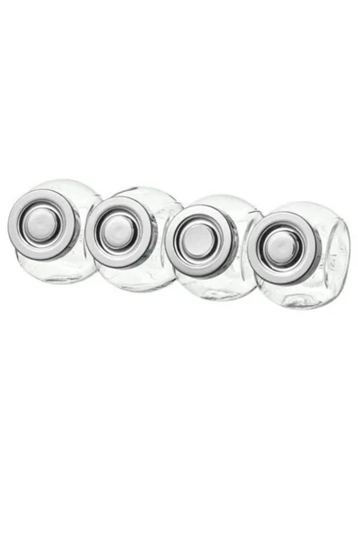 IKEA Premium Ürün Dayanıklı Şık Tasarım Doldurma Kolaylığı 15 Cl 4 Adet Cam Baharat Kavanozu RAJTAN ürün görseli 1