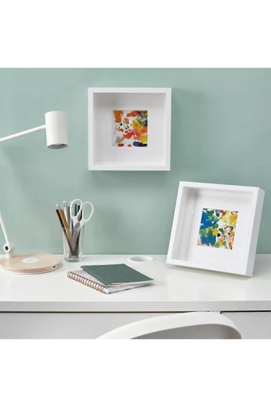 IKEA Sannahed Beyaz Renk Çerçeve Ev Dekorasyon 25x25 Cm ürün görseli 1