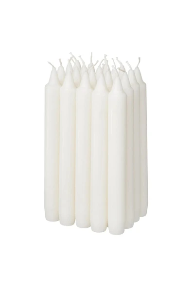 IKEA Premium Kaliteli Şamdan Mumu Yükseklik 19 Cm 20 Adet ürün görseli 1