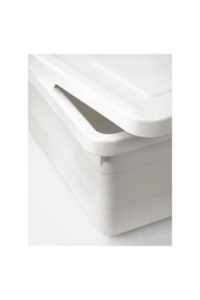 IKEA Sockerbıt Kapaklı Kutu, Beyaz - Resim 2