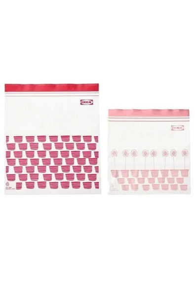 IKEA Premium Ürün Kaliteli Üretim Dayanıklı 1.2 Lt 2.5 Lt 50 Adet Kilitlenebilir Buzdolabı Poşeti ISTAD ürün görseli 1