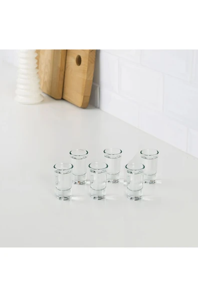 IKEA Shot Bardağı Cam Bardak Yükseklik 7 Cm Likör Bardağı Seti Mini Şat Bardağı Hacim 25 ml ürün görseli 1