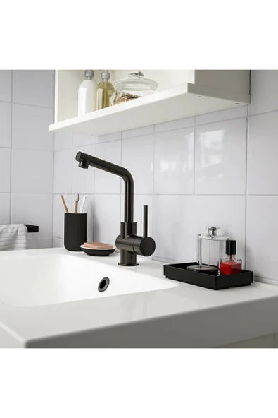 IKEA Skogsviken 2 Adet Banyo Tepsisi, Siyah - Resim 3