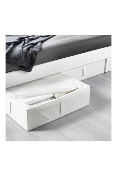 IKEA Skubb Beyaz Hurç 65x53x19 cm Katlanabilir Saklama Düzenleme Kutusu Hurç Yatak Altı Giysi Saklama ürün görseli 1