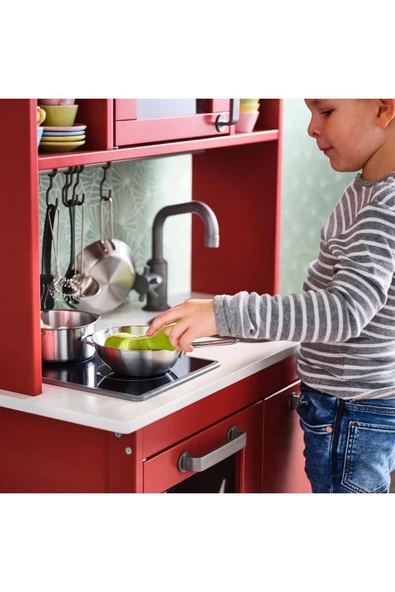IKEA Duktıg Paslanmaz Çelik Oyuncak Tencere Seti - Resim 5