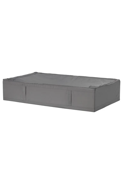 IKEA 90x53x19 Yatak Altı- Yastık Çarşaf Nevresim Giysi Saklama Kutusu Hurç Kutu Koyu Gri ürün görseli 1