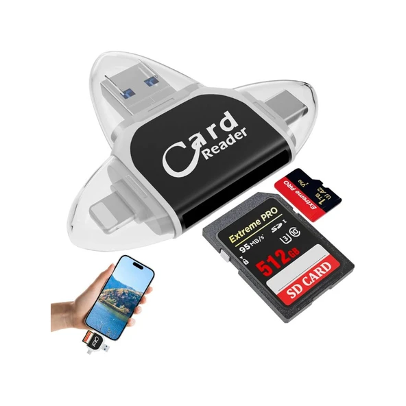 ZR670 Card Reader 4 İn 1 Otg ürün görseli 1