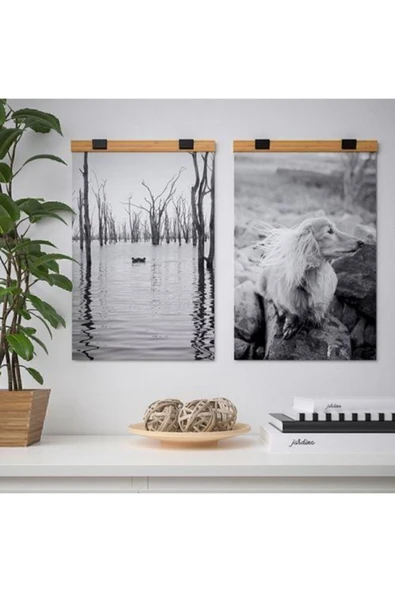 IKEA Vısback Poster Askısı, Bambu - Resim 4