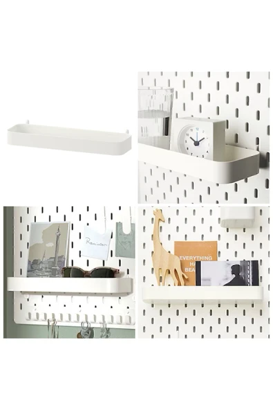 IKEA 28 Cm Çok Amaçlı Pano Parçası Çelik Raf 1 Adet ürün görseli 1