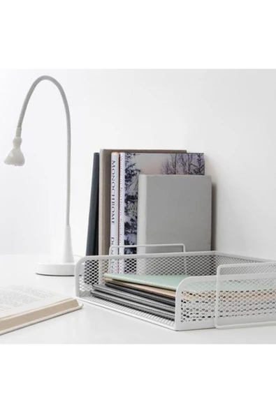 IKEA Drönjöns Evrak Rafı, Beyaz - Resim 4