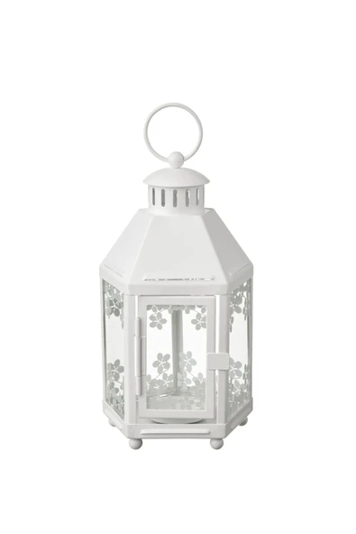 IKEA KRINGSYNT fener, beyaz, 21 cm ürün görseli 1