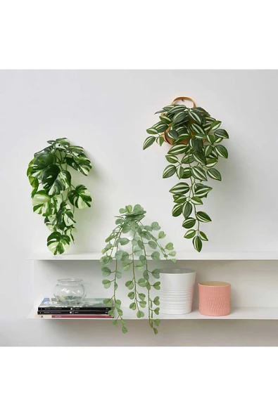 IKEA Yapay Bitki Çiçek Sarkan 3 Parça 52 Cm Yeşil ürün görseli 1