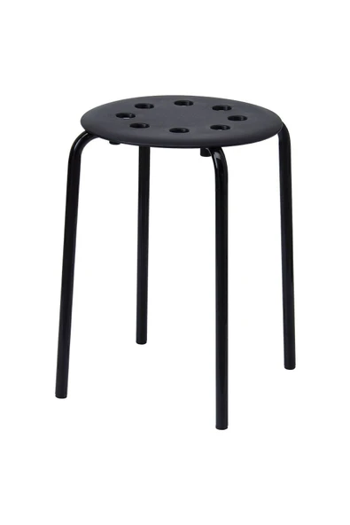 IKEA Marıus Tabure Siyah ürün görseli 1