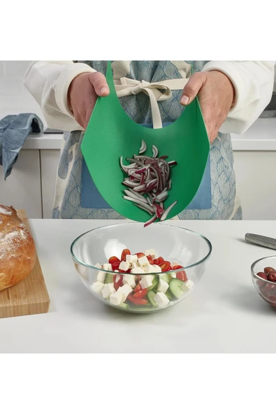 IKEA 2 Adet Esnek Kesme Tahtası 28 x 36 Cm İkea 2'li Set Bükülebilir Kaymaz Kesim Panosu Yeşil Renk ürün görseli 1