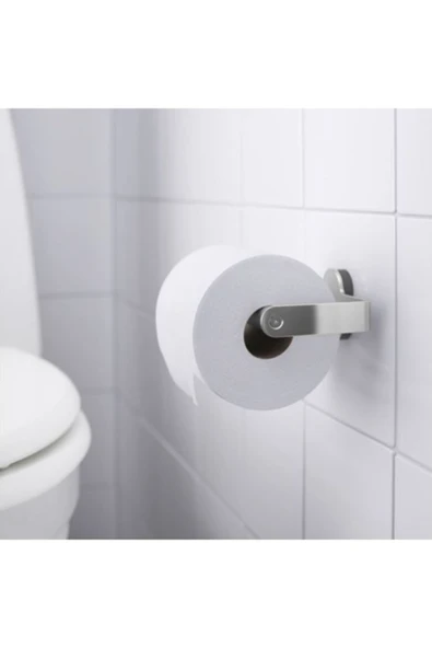 IKEA Brogrund Paslanmaz Çelik Tuvalet Kağıtlığı, - Resim 2