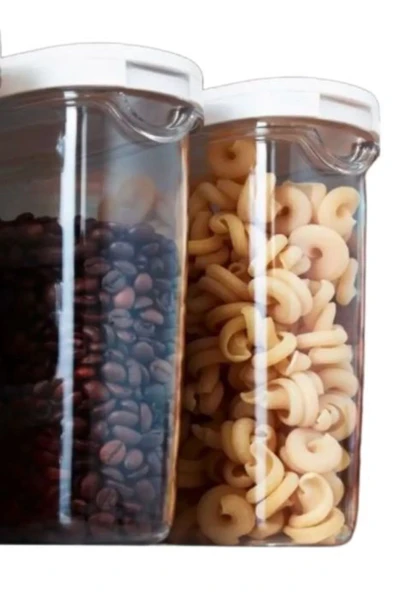 IKEA Erzak Saklama Kabı Beyaz 8x18 cm 1,3 L 2 Adet ürün görseli 1