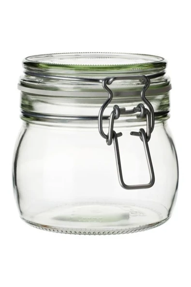 IKEA Korken Çay, Kahve ,şeker Ve Reçel Için Cam Kavanoz 0.5 Lt ( 3 Lü Set ) ürün görseli 1