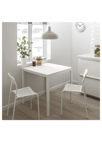 IKEA Adde plastik sandalye, Beyaz - Resim 3